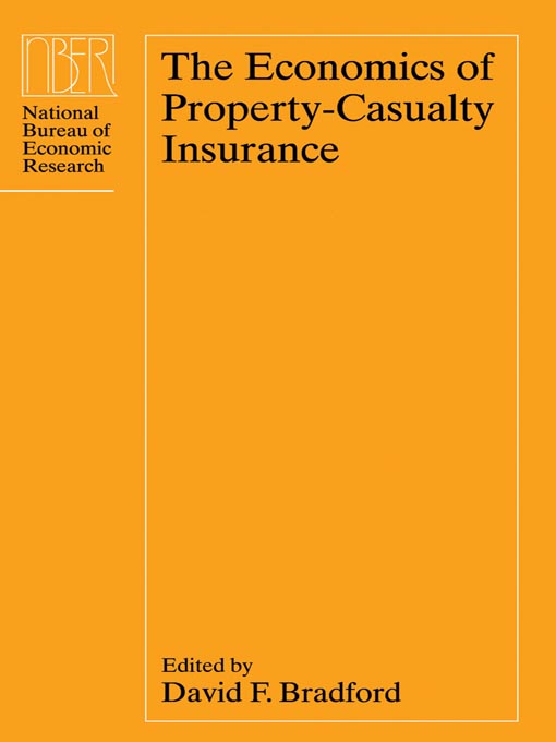 Cover image for The Economics of Property-Casualty Insurance